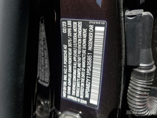 Porsche Taycan 2023 VIN WP0AB2Y11PSA35851 фото оголошення 32 з 52