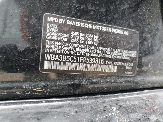 BMW 3 Series 2013 VIN WBA3B5C51EP539816 фото оголошення 24 з 62