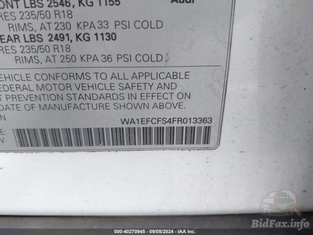 Audi Q3 2015 VIN WA1EFCFS4FR013363 фото оголошення 26 з 63