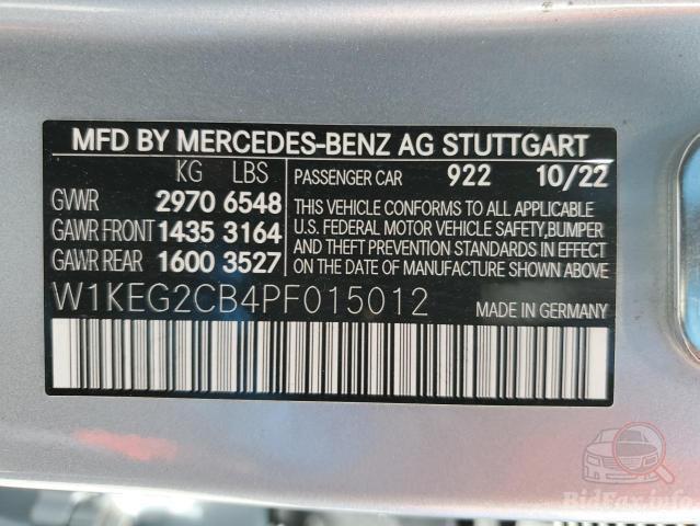 Mercedes-Benz EQE 2022 VIN W1KEG2CB4PF015012 фото оголошення 26 з 45