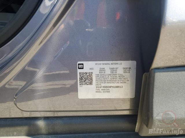 Chevrolet Bolt EV 2023 VIN 1G1FX6S04P4188913 фото оголошення 25 з 38