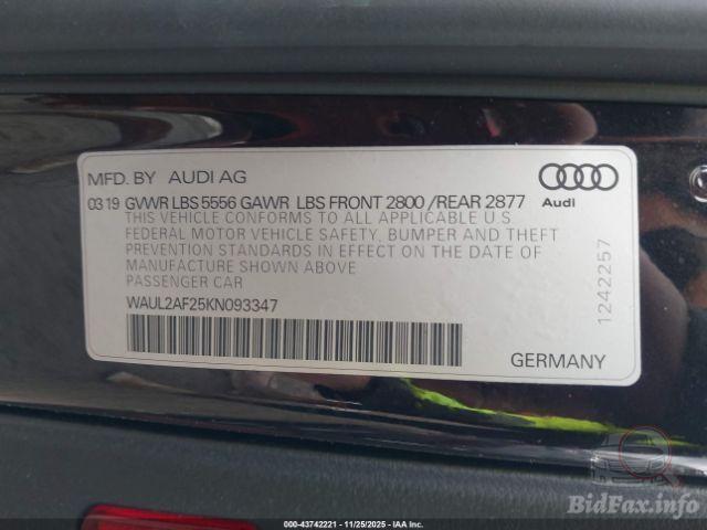 Audi A6 2019 VIN WAUL2AF25KN093347 фото оголошення 36 з 66