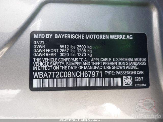 BMW 7 Series 2021 VIN WBA7T2C08NCH67971 фото оголошення 59 з 94