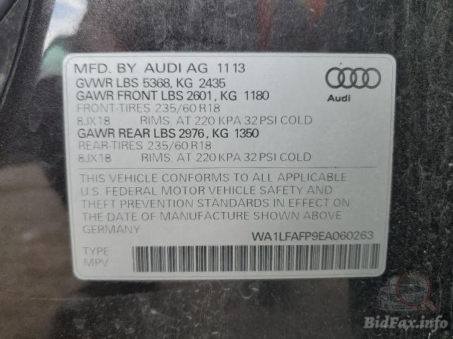 Audi Q5 2013 VIN WA1LFAFP9EA060263 фото оголошення 101 з 131