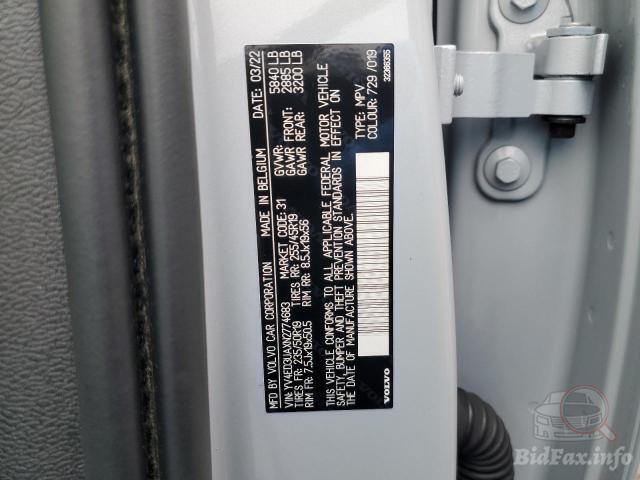 Volvo XC40 Recharge 2022 VIN YV4ED3UAXN2774683 фото оголошення 55 з 74