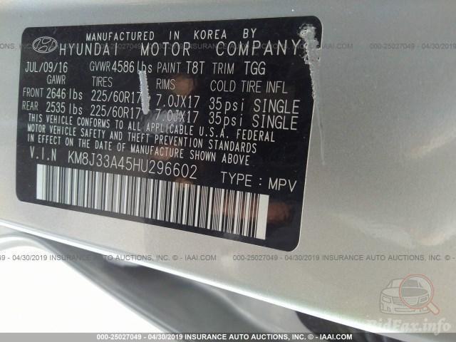 Hyundai Tucson 2016 VIN KM8J33A45HU296602 фото оголошення 16 з 53