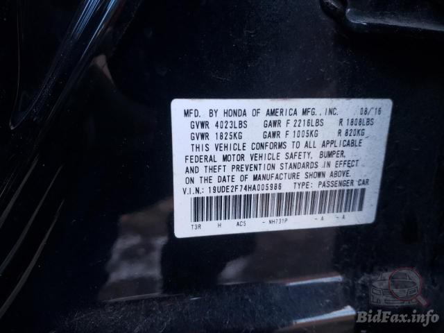 Acura ILX 2016 VIN 19UDE2F74HA005986 фото оголошення 40 з 61