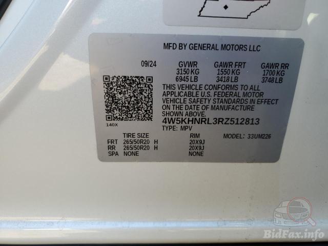 Acura ZDX 2024 VIN 4W5KHNRL3RZ512813 фото оголошення 39 з 57
