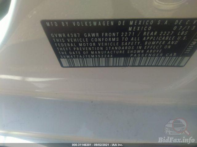 Volkswagen Jetta 2013 VIN 3VW4T7AJ7EM352244 фото оголошення 47 з 85
