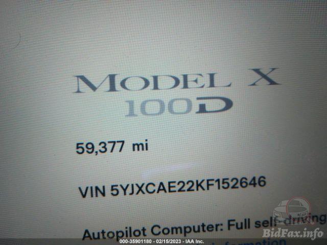 Tesla Model X 2019 VIN 5YJXCAE22KF152646 фото оголошення 29 з 53