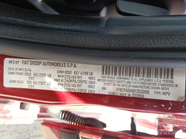Fiat 500L 2014 VIN ZFBCFADH0FZ030110 фото оголошення 34 з 57