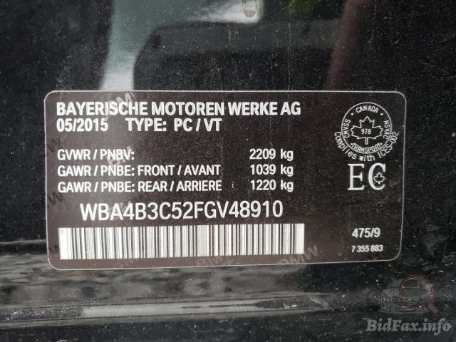 BMW 4 Series Gran Coupe 2015 VIN WBA4B3C52FGV48910 фото оголошення 28 з 53
