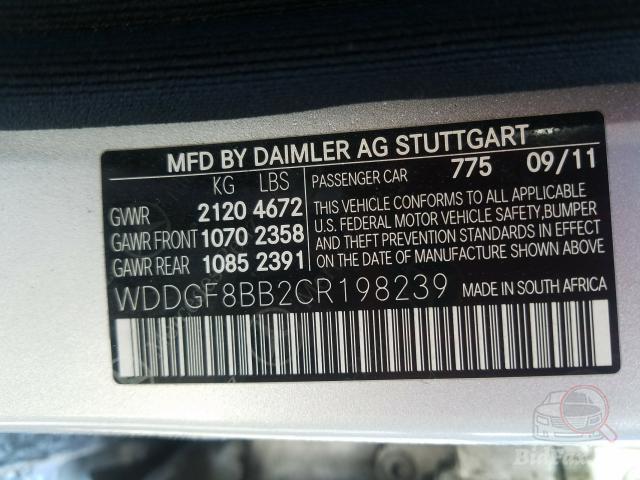 Mercedes-Benz C-Class 2013 VIN WDDGF8BB2CR198239 фото оголошення 36 з 66