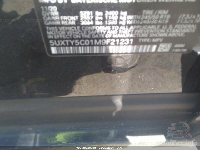 BMW X3 2020 VIN 5UXTY5C01M9F21231 фото оголошення 37 з 72