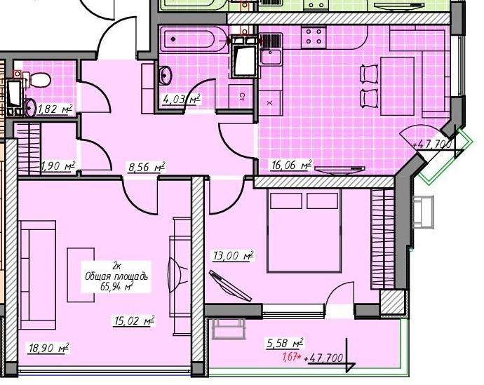 Продается 2-комнатная квартира 65 кв. м в Одессе, ул. Генуэзская - фото 1