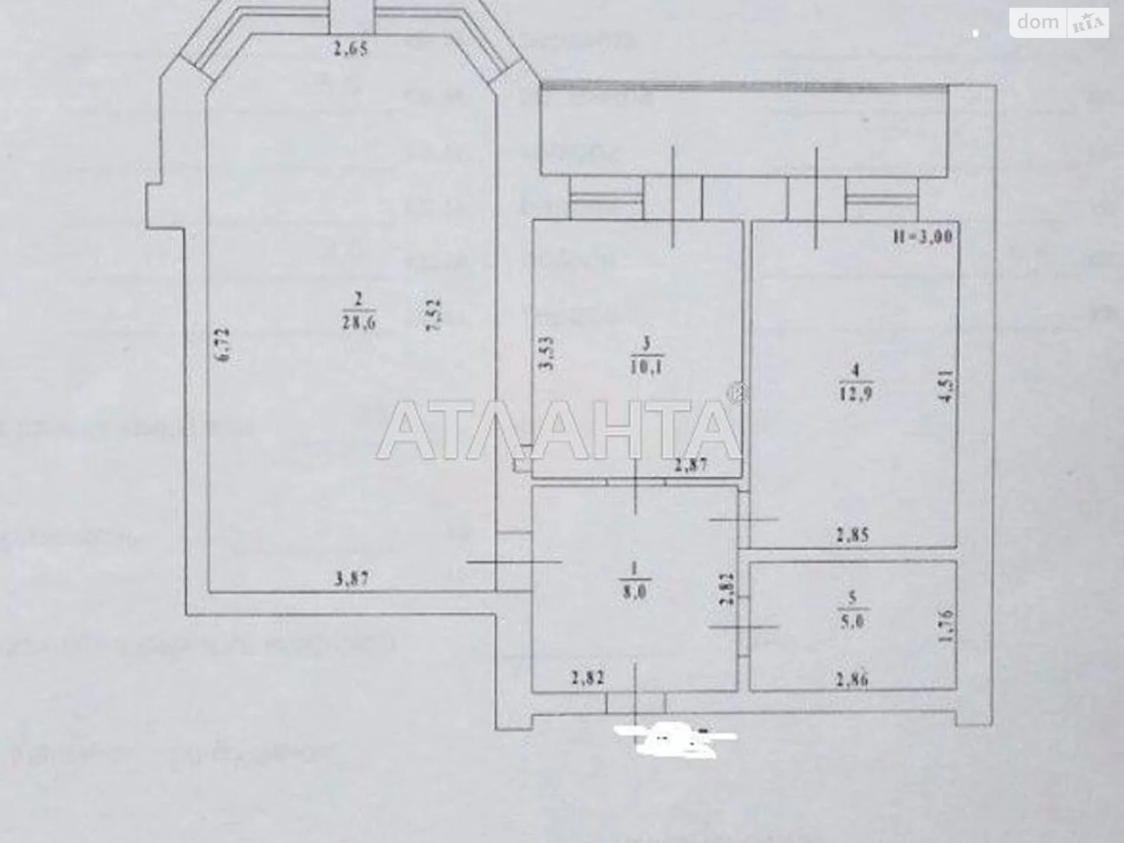 Продається 2-кімнатна квартира 71 кв. м у Одесі, вул. Академіка Вільямса, 56А