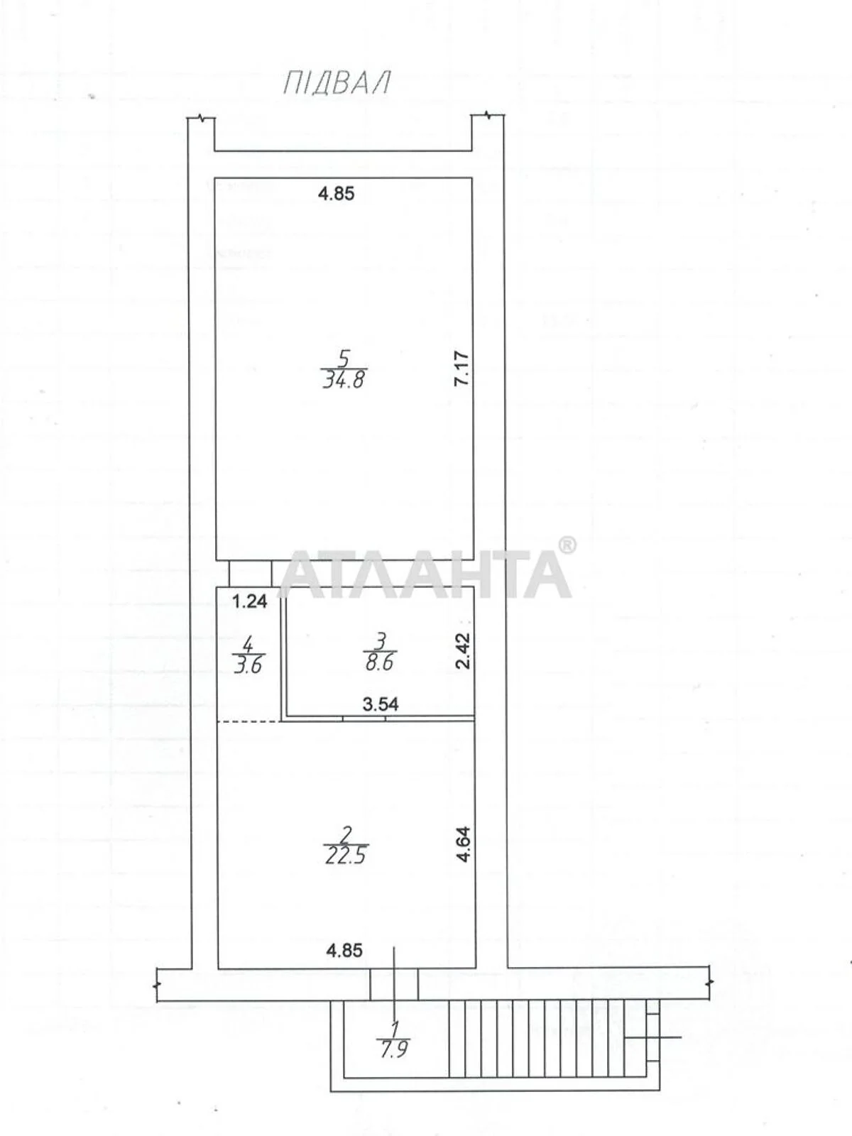 Продается помещения свободного назначения 77 кв. м в 4-этажном здании - фото 2