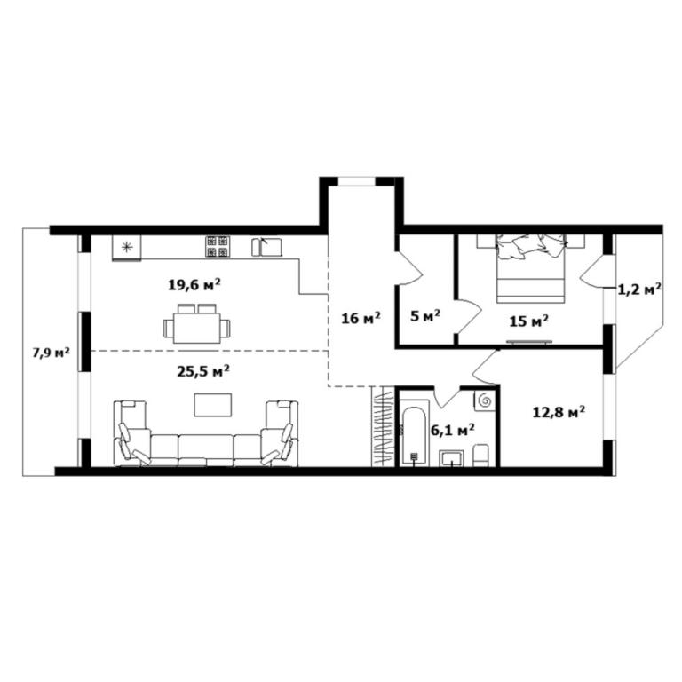 Продается 3-комнатная квартира 109.2 кв. м в Ужгороде, цена: 300300 $