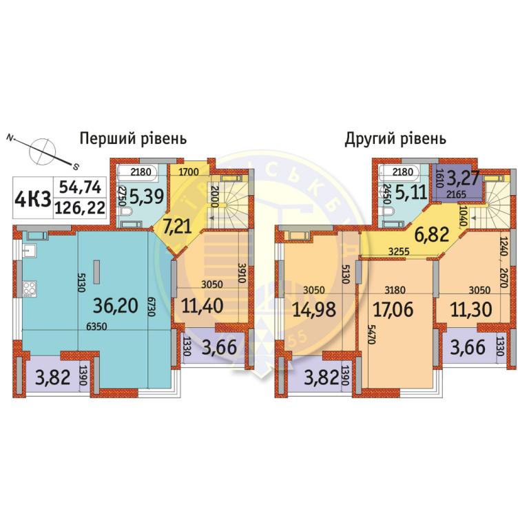 Продается 4-комнатная квартира 126.22 кв. м в Киеве, просп. Отрадный, 93/2