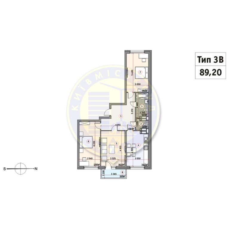 Продается 3-комнатная квартира 89.2 кв. м в Киеве, ул. Загоровская(Багговутовская), 1А