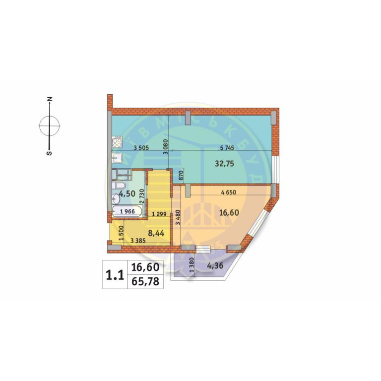 Продается 4-комнатная квартира 124.78 кв. м в Киеве, ул. Бориспольская, 18-26