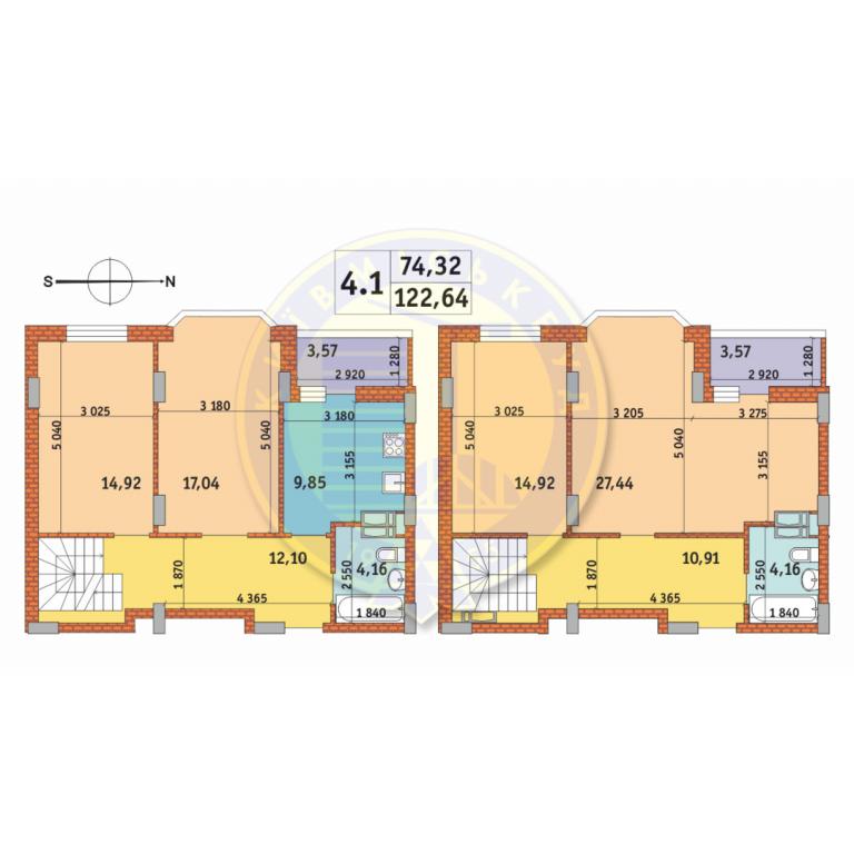 Продается 4-комнатная квартира 122.64 кв. м в Киеве, ул. Бориспольская, 18-26 - фото 1