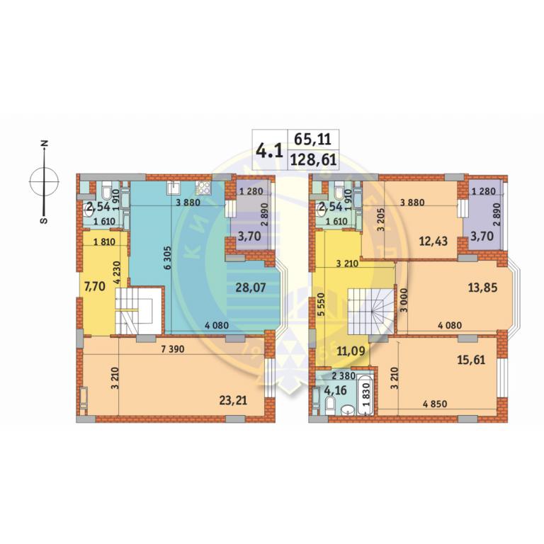 Продается 4-комнатная квартира 128.61 кв. м в Киеве, ул. Бориспольская, 18-26 - фото 1