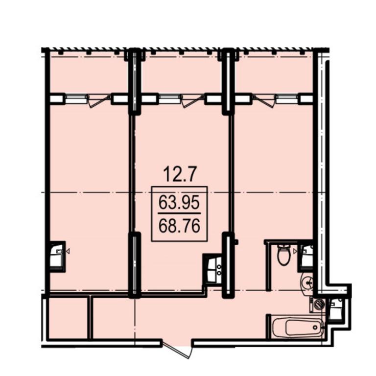 Продается 2-комнатная квартира 67.4 кв. м в Одессе, ул. Дача Ковалевского, 5 - фото 1