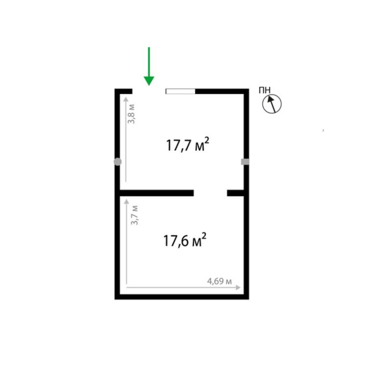 Продається офіс 35.3 кв. м в бізнес-центрі, цена: 114725 $