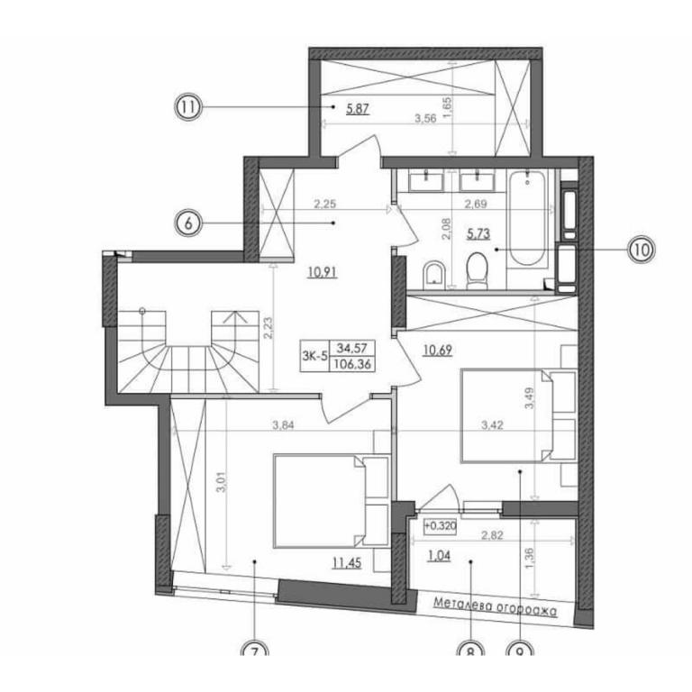 Продается 3-комнатная квартира 106.6 кв. м в Киеве, Столичное шоссе, 2А - фото 1