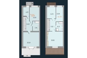 Продается дом на 2 этажа 154.98 кв. м с террасой