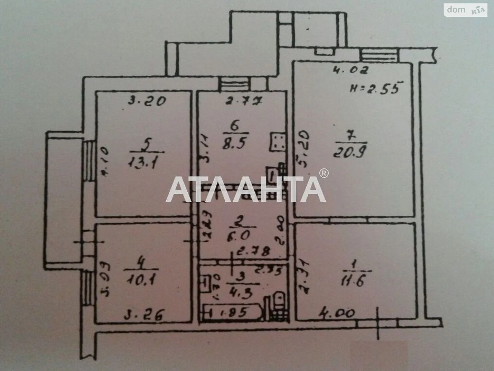 Продається 3-кімнатна квартира 75 кв. м у Одесі, просп. Небесної Сотні