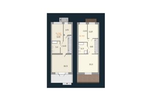 Продается дом на 2 этажа 151.93 кв. м с мебелью