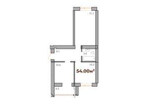 Продается 2-комнатная квартира 54 кв. м в Ивано-Франковске, цена: 936940 грн