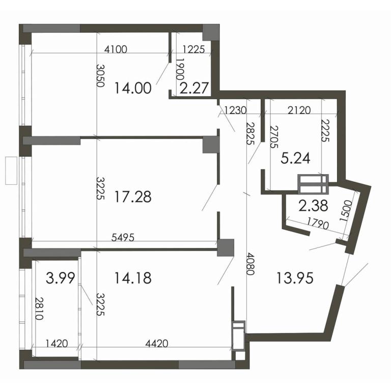 Продается 2-комнатная квартира 73.29 кв. м в Киеве, ул. Каунасская, 27 - фото 1