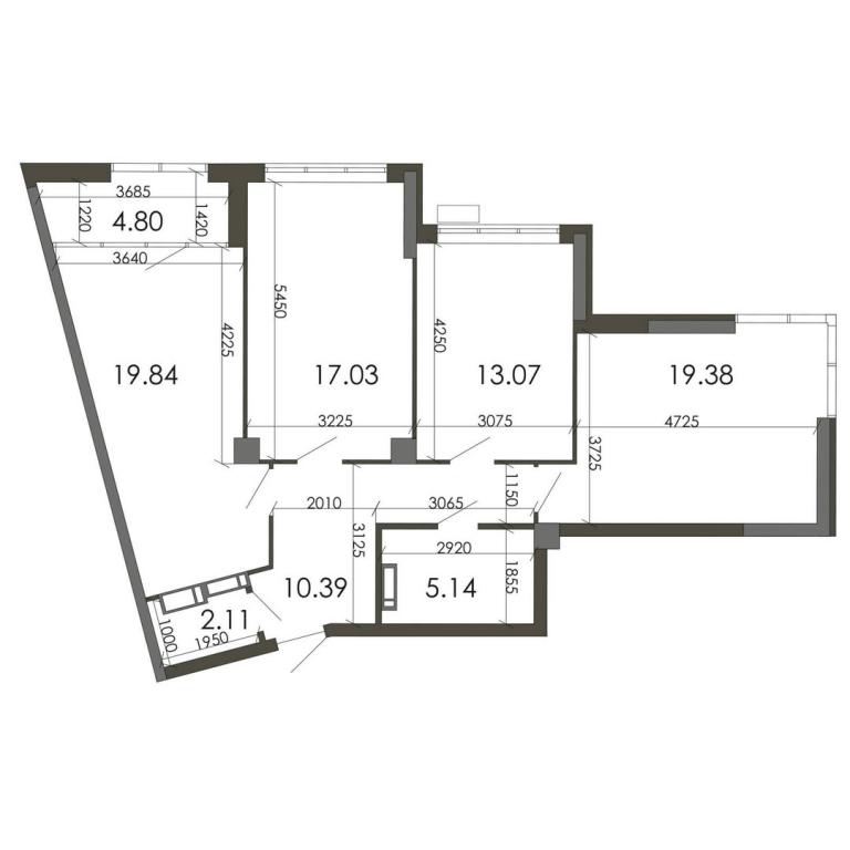 Продается 3-комнатная квартира 91.76 кв. м в Киеве, ул. Каунасская, 27 - фото 1