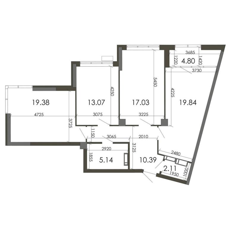 Продается 3-комнатная квартира 91.76 кв. м в Киеве, ул. Каунасская, 27