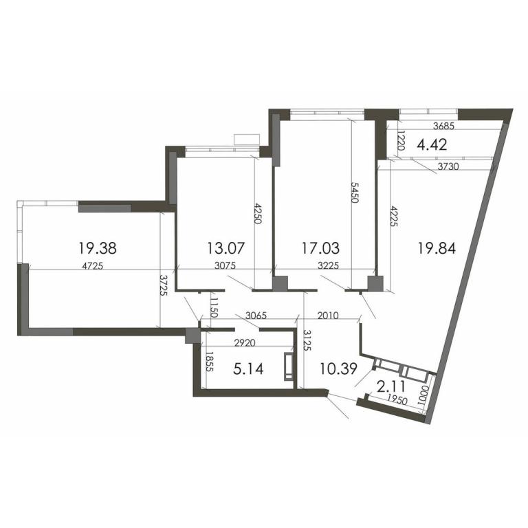 Продается 3-комнатная квартира 91.38 кв. м в Киеве, ул. Каунасская, 27