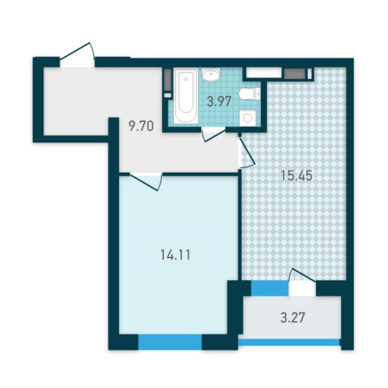 Продается 1-комнатная квартира 46.5 кв. м в Киеве, пер. Индустриальный, 2