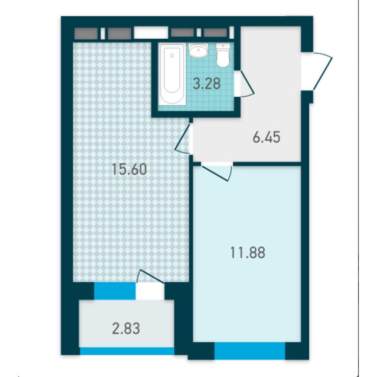 Продается 1-комнатная квартира 40.04 кв. м в Киеве, пер. Индустриальный, 2 - фото 1