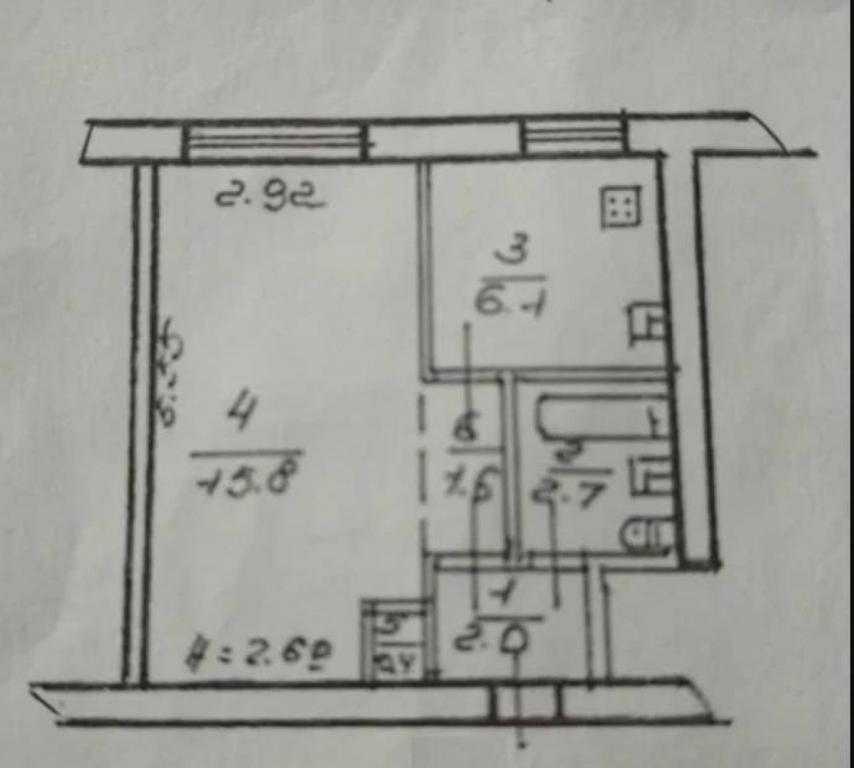 Продается 1-комнатная квартира 29 кв. м в Одессе, ул. Романа Кармена - фото 1