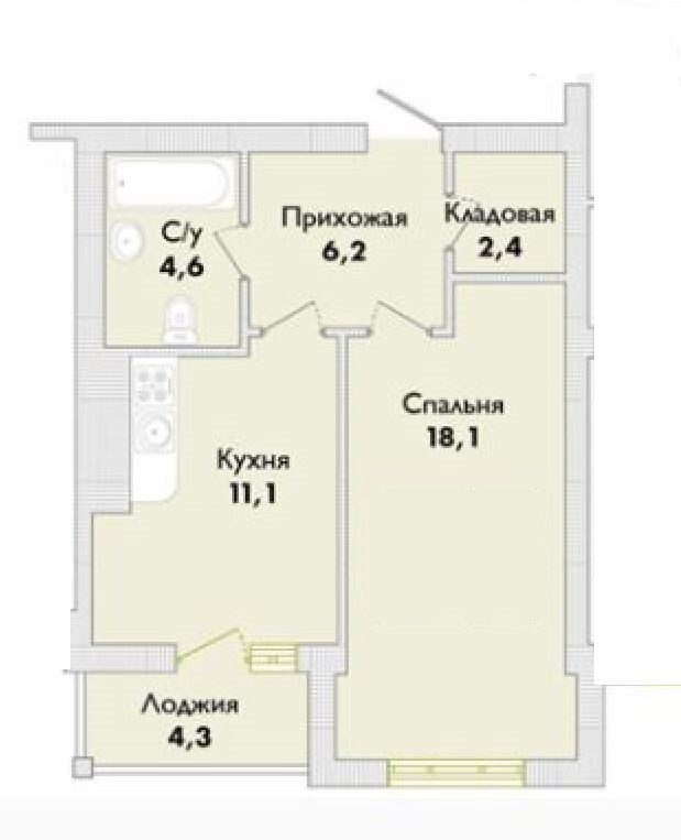 Продається 1-кімнатна квартира 44 кв. м у Одесі, вул. Трамвайна