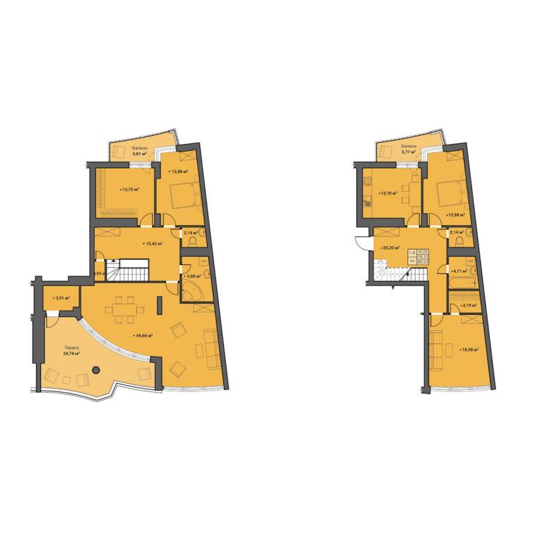 Продается 4-комнатная квартира 187.19 кв. м в Ровно, ул. Галицкого Данилы, 16 - фото 1