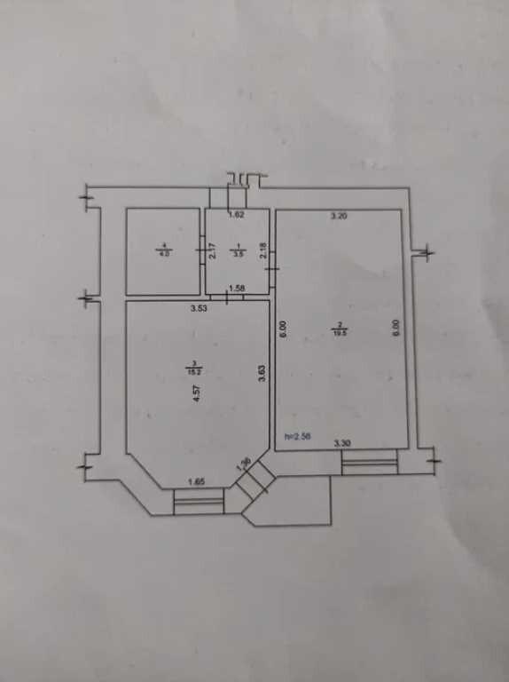 Продается 1-комнатная квартира 43 кв. м в Полтаве, цена: 42000 $