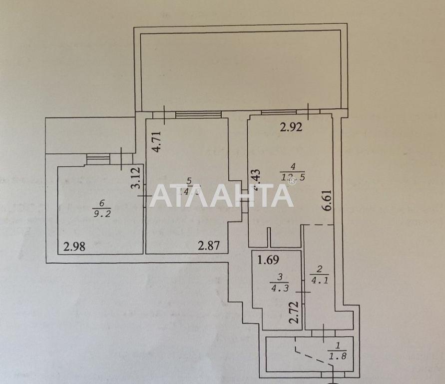 Продается 2-комнатная квартира 55.1 кв. м в Одессе, ул. Педагогическая, 23Б