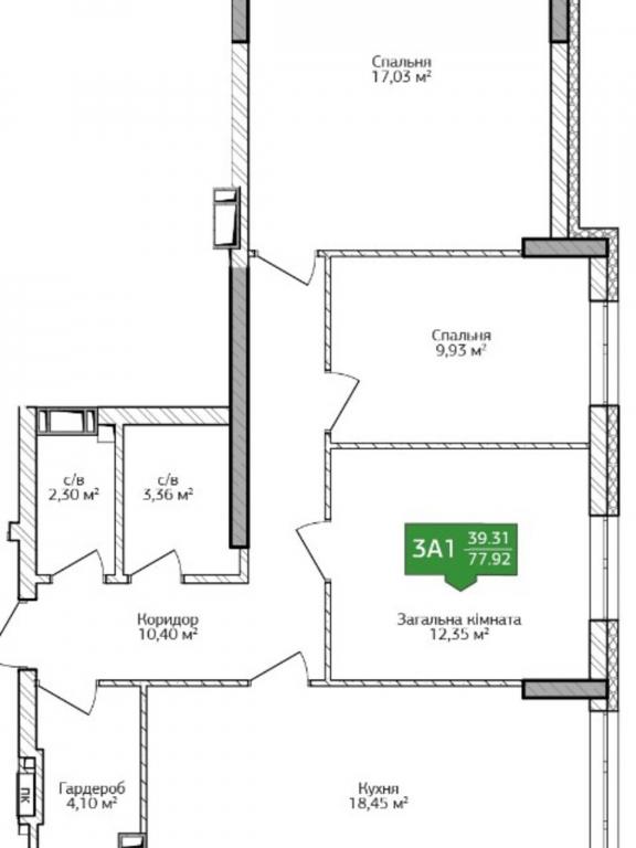 Продается 3-комнатная квартира 78 кв. м в Ирпене, ул. Литературная(Чехова)