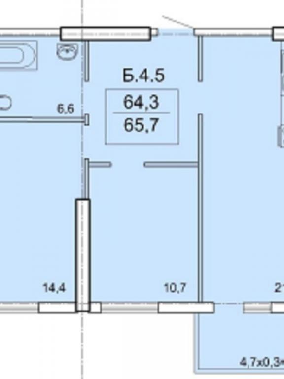 Продается 2-комнатная квартира 65.7 кв. м в Одессе, Фонтанская дор., 25 - фото 1