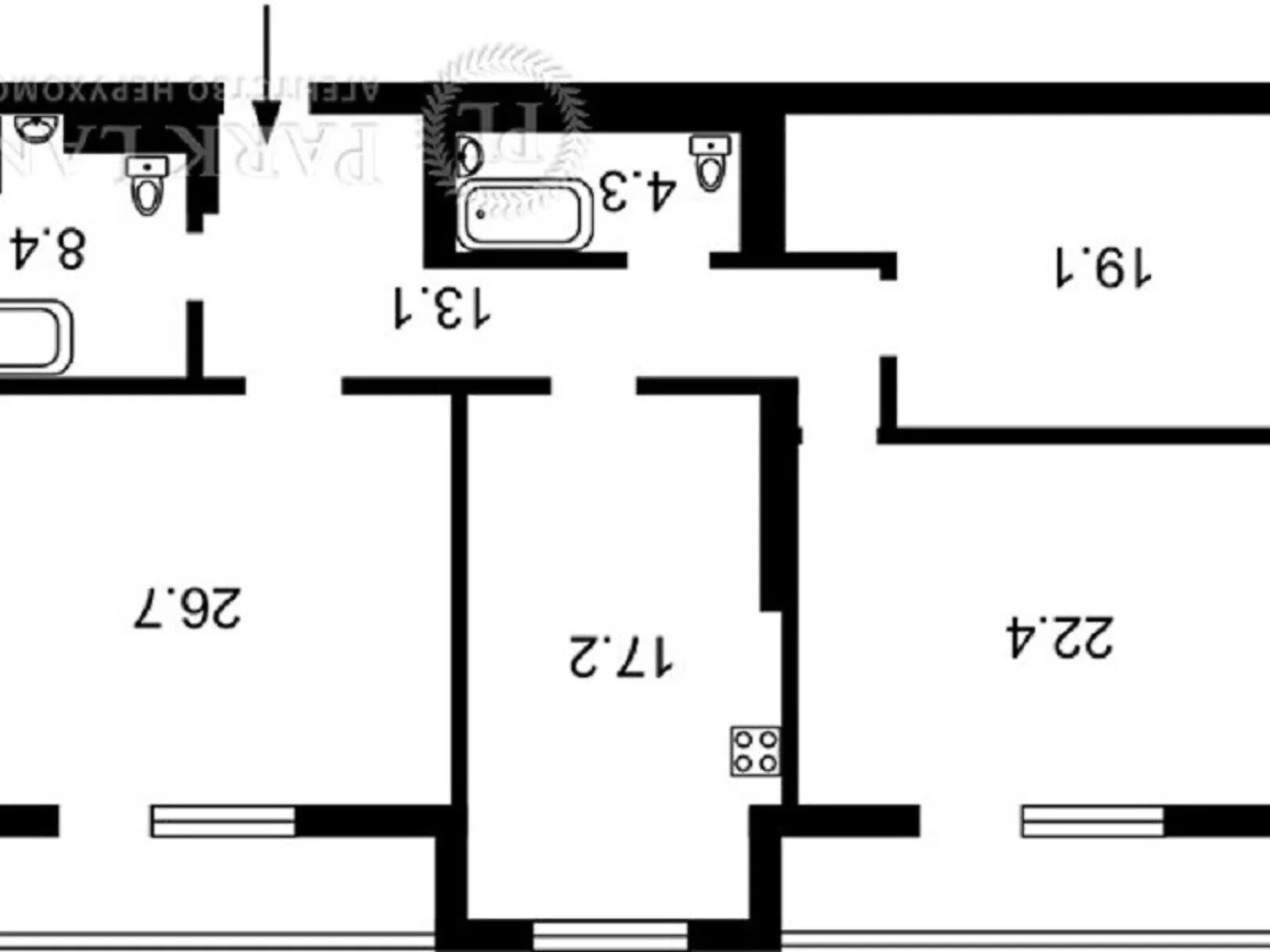 Продается 3-комнатная квартира 125 кв. м в Киеве, ул. Деловая, 2Б