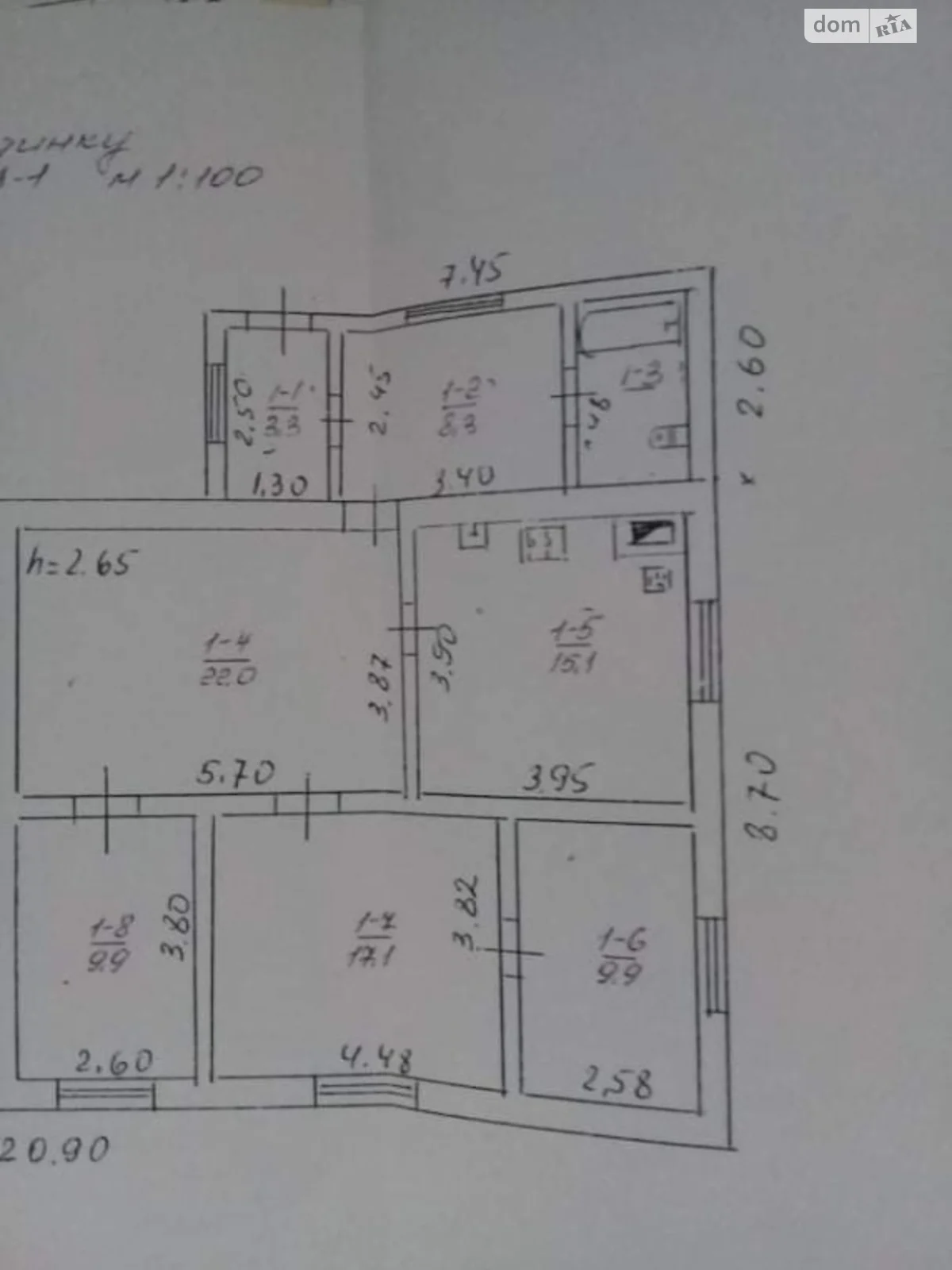 Продается одноэтажный дом 117 кв. м с мебелью, маркса Карла, 50