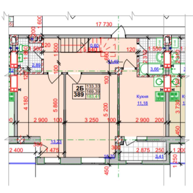 Продается 2-комнатная квартира 183.41 кв. м в Харькове, ул. Оренбургская, 9